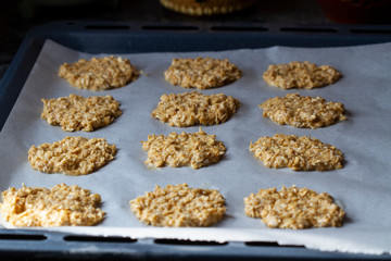 Cooking Homemade Oatmeal Cookies