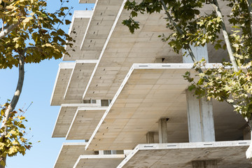 Structure in reinforced concrete building