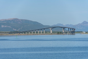high bending bridge at Stokmarknes, Norway