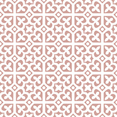 Fototapeta na wymiar Pink and White seamless abstract floral pattern