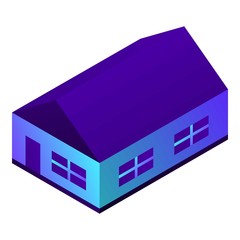 City house icon. Isometric of city house vector icon for web design isolated on white background