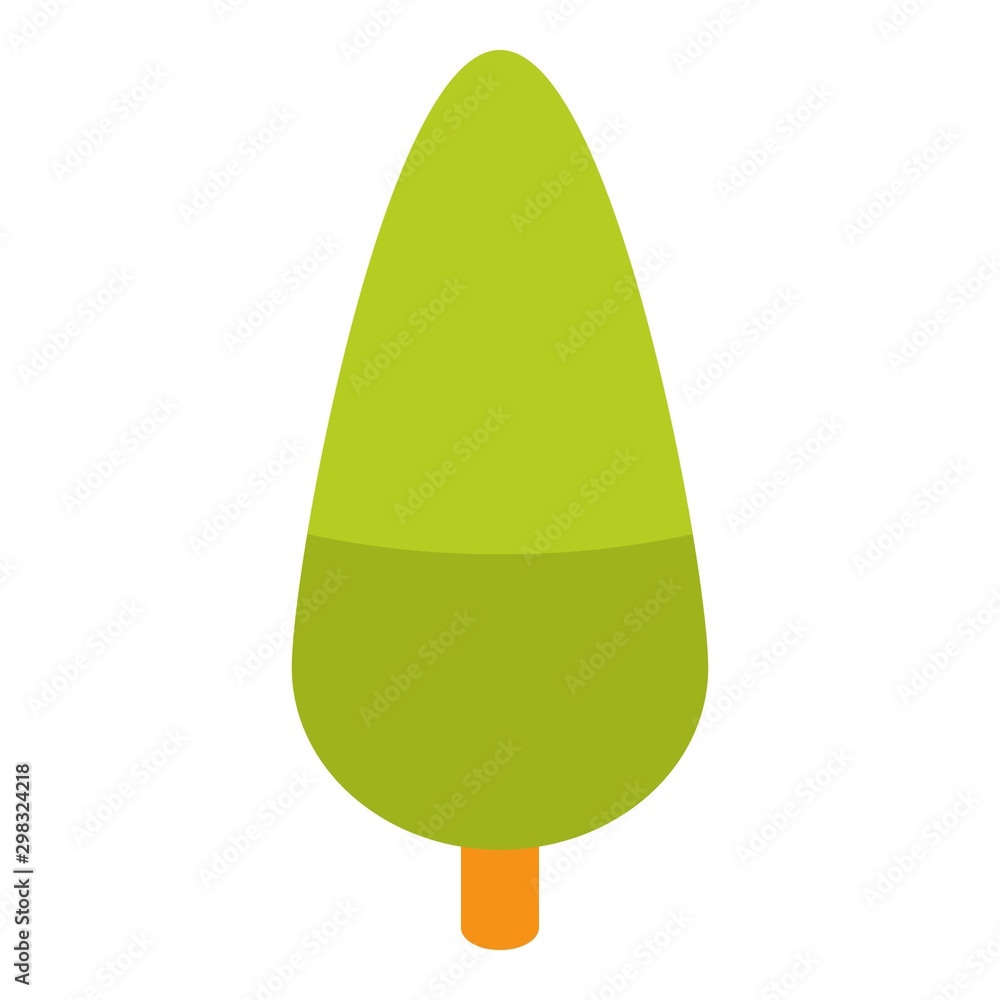 Aufkleber green tree icon. isometric of green tree vector icon for web design isolated on white background
