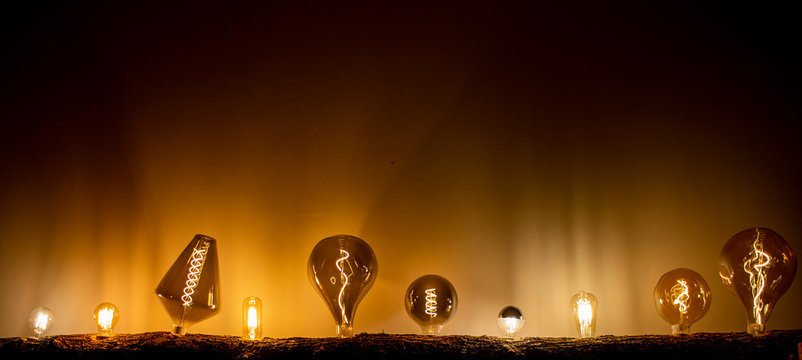 verschiedene filament led leuchten