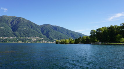 Schweizer Berge in Locarno