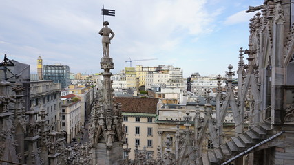 Fototapeta na wymiar Mailand von oben