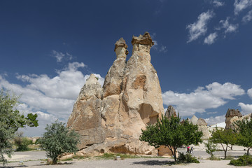 Rock Formations in Pasabag Monks Valley, Cappadocia, Nevsehir, Turkey