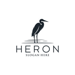 black heron business - logo design 