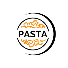 Vector logo of spaghetti, noodles and pasta