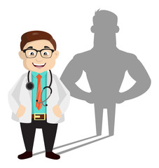 Dermatologist Doctor - Standing in Positive Attitude