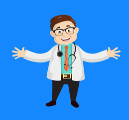 Dermatologist Doctor - In Cheerful Pose