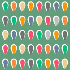 Abstract Spots seamless pattern. Vector illustration.