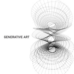 Generative art abstract background element