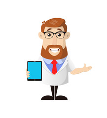 ABC - Presenting a Tablet with blank screen