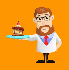 Doctor - Presenting a Cake