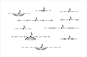 Decorative music delimiter