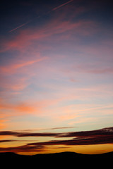Fototapeta na wymiar Sunset Over The Mountains