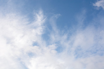 blue sky with clouds