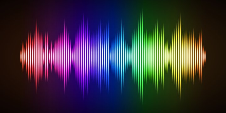 Colorful Sound Wave Background