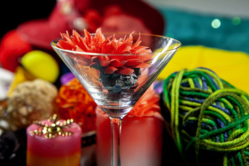 Colorful objects that are decorated in various festivals
