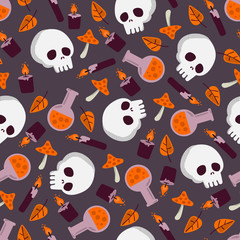 halloween seamless pattern