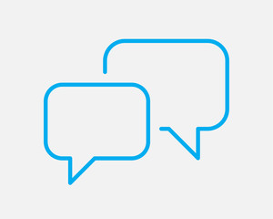 Talk bubble speech icon. Blank empty bubbles vector design elements. Chat on line symbol template. Dialogue balloon sticker silhouette.