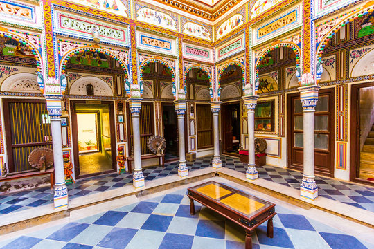 rooms inside the Heritage Mandawa hotel