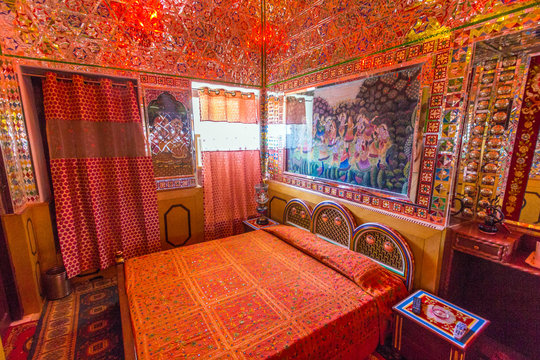 rooms inside the Heritage Mandawa hotel