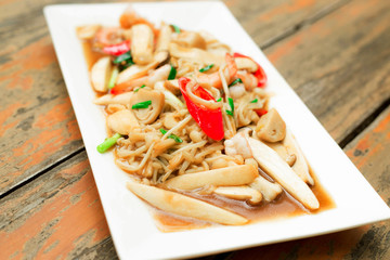 Thai Stir Fried Mixed Mushroom  with  oyster sauce