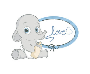 adorable baby elephant