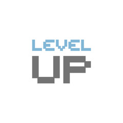 Fototapeta premium Level up message