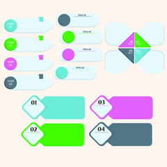 set of infographic elements. infographic banner template (7). flat design illustration