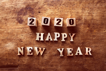 Naklejka premium New year 2019 change to 2020 concept