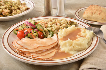 Gourmet turkey dinner