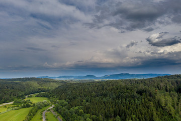 Felder - Wald - Wiesen - Luftaufnahme