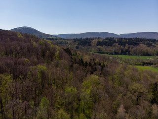 Fototapeta premium Felder - Wald - Wiesen - Luftaufnahmen