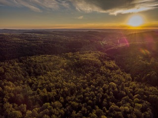 Fototapeta na wymiar Felder - Wald - Wiesen - Luftaufnahmen