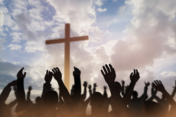  Christmas concept worship and praise God 3D render