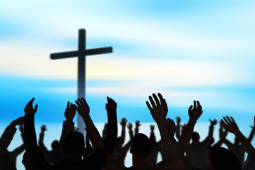  Christmas concept worship and praise God 3D render