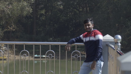 Obraz premium young football player