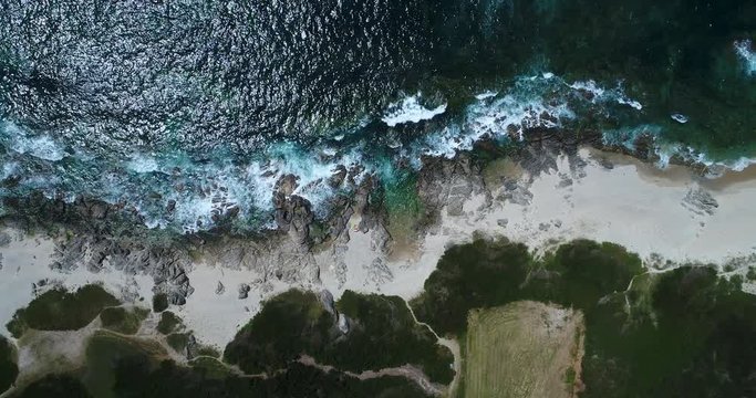 Aerial view of the Paco Beach and coastline at Viana do Castelo, Portugal