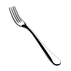 Fork realistic vector illustration isolated