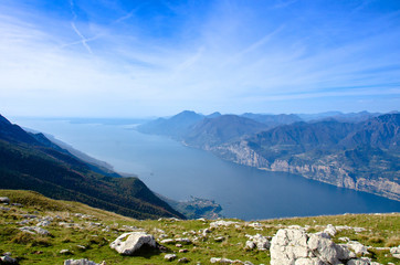 Scenic view of the famous Garda Lake