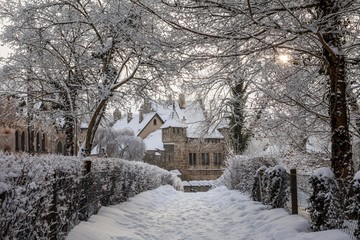 Schloss Lichtenstein im tiefsten Winter