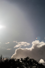 dramatic sky with clouds