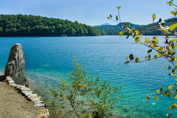 Park Narodowy jeziora Plitwickie, Chorwacja, UNESCO  - obrazy, fototapety, plakaty