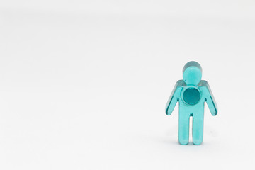 Crystal man and woman in different situations