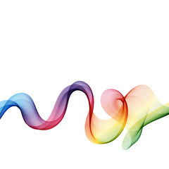  Abstract white background vector wavy rainbow smooth wave. Brochure Template. Design element