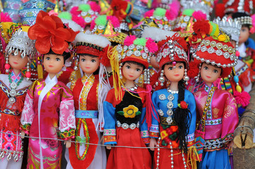 Handicraft doll in Sapa, Vietnam.