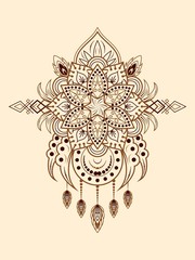 Vintage Mandala pattern for resource various decorative designs.