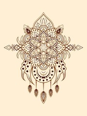 Fototapeta premium Vintage Mandala pattern for resource various decorative designs.